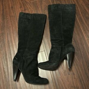 Jessica Simpson Black Suede Knee High Boots